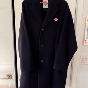 Danton Men's Navy Wool Coat sz 42 (Large)